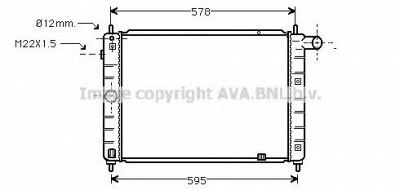 AVA QUALITY COOLING ol2122 -  Радиатор, охлаждение двигателя
